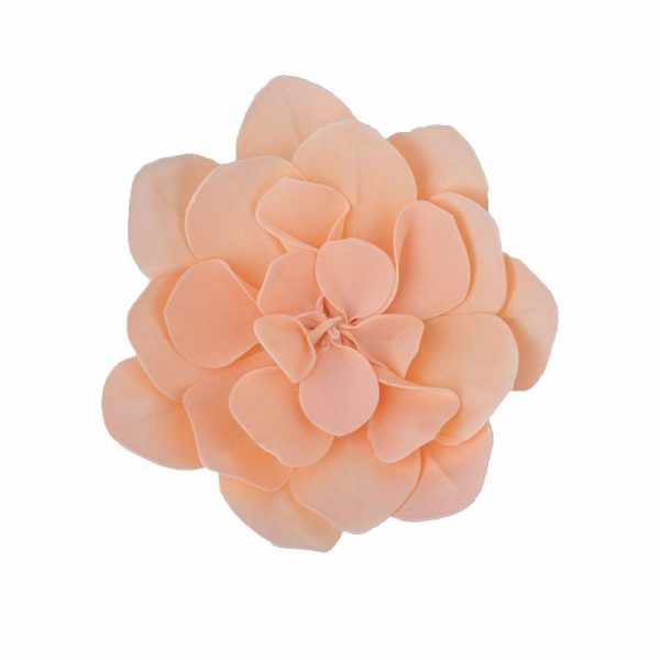 Accent Flowers |   4 Pack 12″ Blush Real-Like Soft Foam Craft Daisy Flower Heads Accent Flowers Accent Flowers