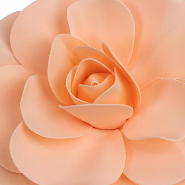 Accent Flowers |   4 Pack 12″ Large Blush Real Touch Artificial Foam DIY Craft Roses Accent Flowers Accent Flowers