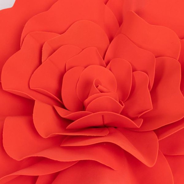 Accent Flowers |   4 Pack 16″ Large Red Real Touch Artificial Foam DIY Craft Roses Accent Flowers Accent Flowers