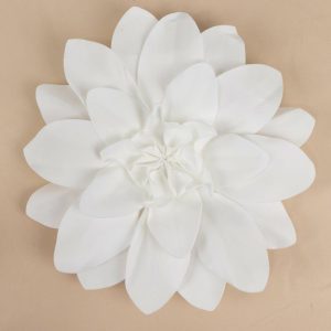 Accent Flowers |   4 Pack 16″ White Real-Like Soft Foam Craft Daisy Flower Heads Accent Flowers Accent Flowers