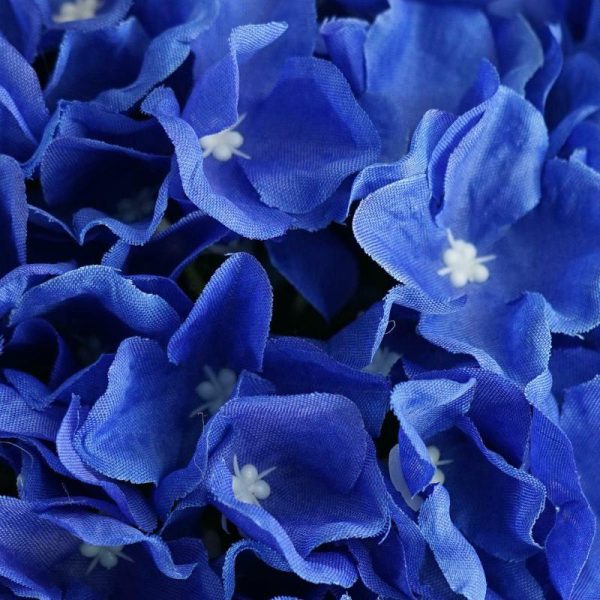 Accent Flowers |   4 Pack 7″ Royal Blue Artificial Silk Hydrangea Kissing Flower Balls Accent Flowers Accent Flowers