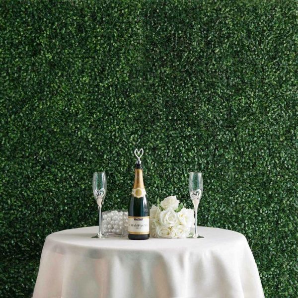 Accent Wall Décor |   11 Sq ft. Dark Green Boxwood Hedge Garden Wall Backdrop Mat – 4 Artificial Panels Accent Wall Décor Accent Wall Décor