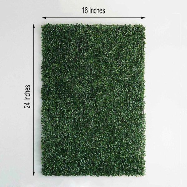 Accent Wall Décor |   11 Sq ft. Dark Green Boxwood Hedge Garden Wall Backdrop Mat – 4 Artificial Panels Accent Wall Décor Accent Wall Décor