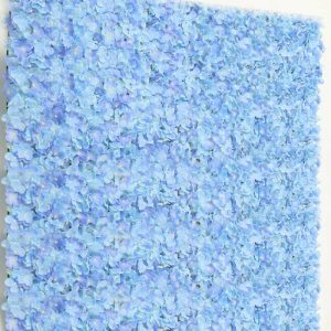 Accent Wall Décor |   11 Sq ft. Serenity Blue UV Protected Hydrangea Flower Wall Mat Backdrop – 4 Artificial Panels Accent Wall Décor Accent Wall Décor