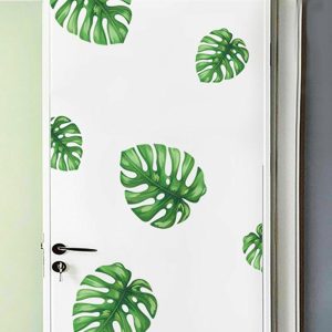 Accent Wall Décor |   Green Tropical Monstera Leaves Wall Decals, Plant Peel Removable Stickers Accent Wall Décor Accent Wall Décor