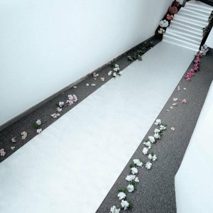 Aisle Runners |   3ftx50ft Silver Sparkle Glitter Wedding Aisle Runner, Non-Woven Red Carpet Runner Prom, Hollywood, Glam Parties Aisle Runners Aisle Runners