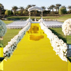 Aisle Runners |   3ftx65ft Metallic Gold Glossy Mirrored Wedding Aisle Runner, Non-Woven Red Carpet Runner – Prom, Hollywood, Glam Parties Aisle Runners Aisle Runners