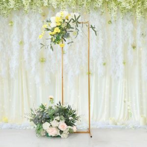 Arches & Arbors |   5.5ft Slim Gold Metal Frame Wedding Arch, Rectangular Backdrop Stand, Floral Display Frame Arches & Arbors Arches & Arbors