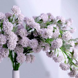 Artificial Flowers |   2 Bushes 33″ Lavender Lilac Artificial Chrysanthemum Mum Flower Bouquets Artificial Flowers Artificial Flowers