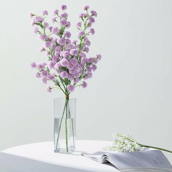 Artificial Flowers |   2 Bushes 33″ Lavender Lilac Artificial Chrysanthemum Mum Flower Bouquets Artificial Flowers Artificial Flowers