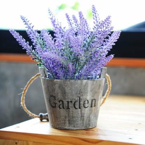 Artificial Flowers |   4 Bushes 14″ Artificial Lavender Lilac Flower Plant Stems Greenery Bouquet Artificial Flowers Artificial Flowers