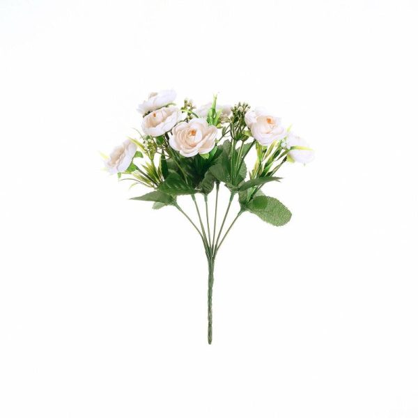 Artificial Flowers |   4 Bushes Blush Artificial Silk Peony Flower Bouquet Arrangement Artificial Flowers & Greens Artificial Flowers