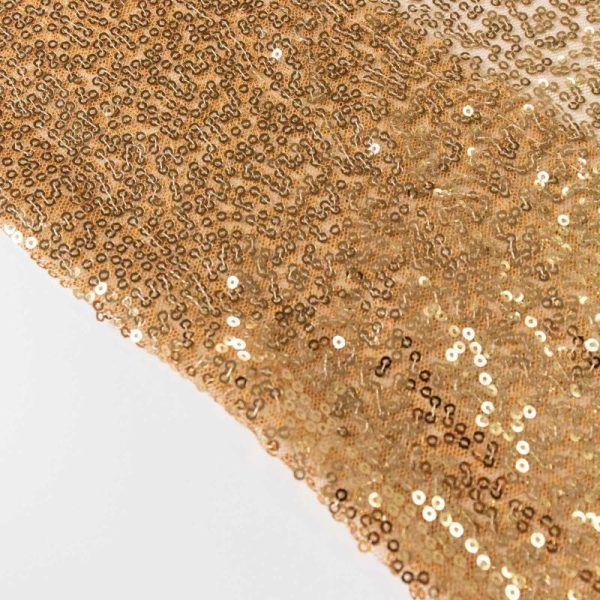 Backdrop Curtains |   2 Pack Gold Sequin Event Curtain Drapes with Rod Pockets, Seamless Backdrop Event Panels – 8ftx2ft Backdrop Curtains Backdrop Curtains