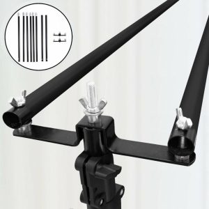 Backdrop Stand |   10ft DIY Adjustable Triple Crossbar Kit and Mounting Brackets For Backdrop Stands Backdrop Stand Backdrop Stand