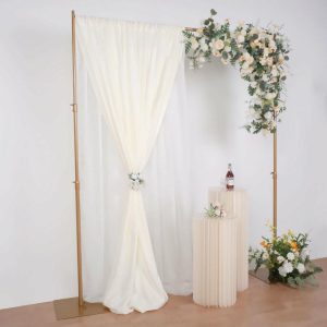 Backdrop Stand |   10ft Gold Metal DIY Adjustable Heavy Duty Backdrop Stand Kit, Steel Base Backdrop Stand Backdrop Stand