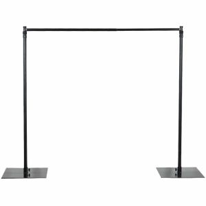 Backdrop Stand |   10ft Metal DIY Adjustable Heavy Duty Backdrop Stand Kit, Steel Base Backdrop Stand Ceiling Drapes Backdrop Stand