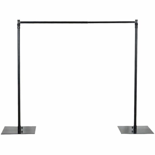 Backdrop Stand |   10ft Metal DIY Adjustable Heavy Duty Backdrop Stand Kit, Steel Base Backdrop Stand Ceiling Drapes Backdrop Stand