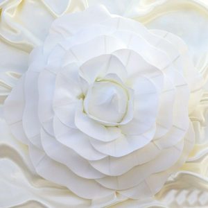 Backdrop & Wall Decals |   2 Pack 20″ Large White Real Touch Artificial Foam DIY Craft Roses Backdrop & Wall Decals Backdrop & Wall Decals