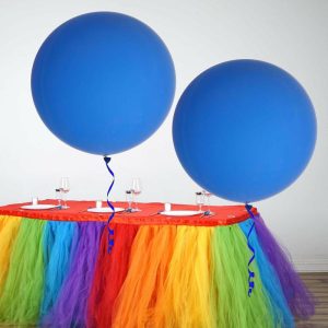 Balloons |   2 Pack 32″ Large Balloons Helium or Air Latex Balloons Royal Blue Balloons Balloons