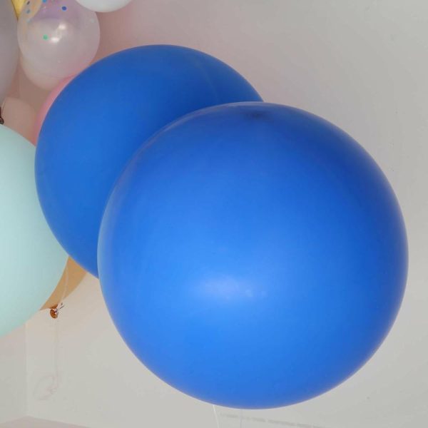 Balloons |   2 Pack 32″ Large Balloons Helium or Air Latex Balloons Royal Blue Balloons Balloons