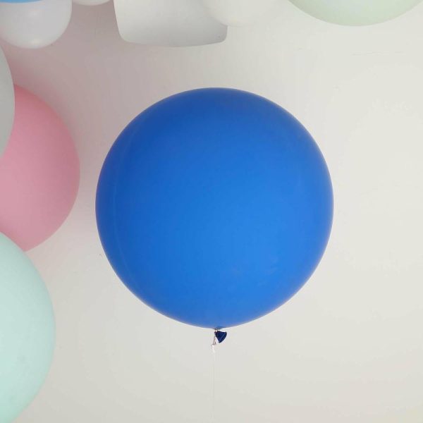 Balloons |   2 Pack 32″ Large Balloons Helium or Air Latex Balloons Royal Blue Balloons Balloons