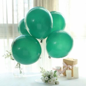 Balloons |   25 Pack 12″ Matte Pastel Hunter Emerald Green Helium Air Latex Party Balloons Balloons Balloons