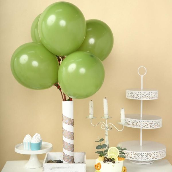 Balloons |   25 Pack 12″ Matte Pastel Moss Green Helium Air Latex Party Balloons Balloons Balloons