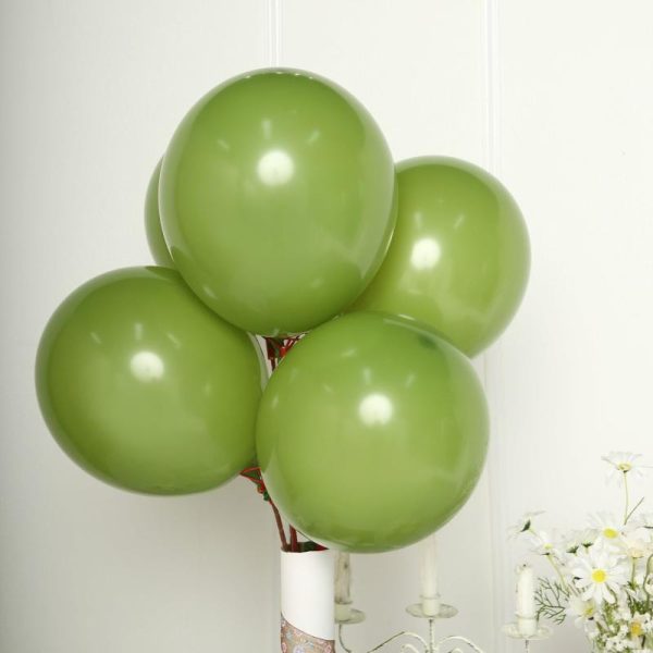 Balloons |   25 Pack 12″ Matte Pastel Moss Green Helium Air Latex Party Balloons Balloons Balloons