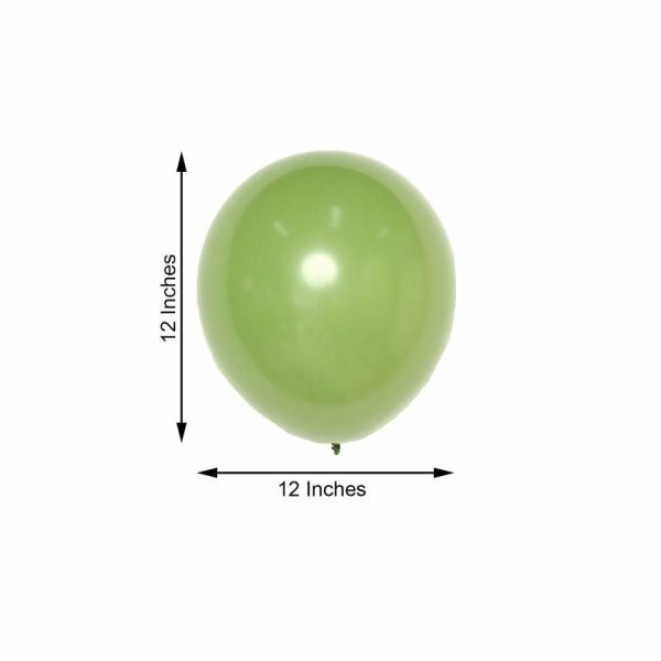 Balloons |   25 Pack 12″ Matte Pastel Moss Green Helium Air Latex Party Balloons Balloons Balloons