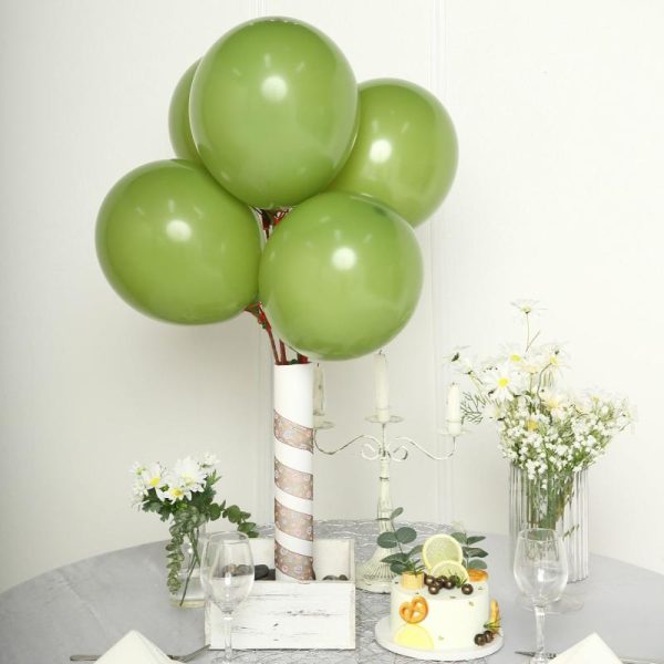 Balloons |   25 Pack 12″ Matte Pastel Moss Green Helium Air Latex Party Balloons Balloons Balloons