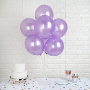 Balloons |   25 Pack 12″ Shiny Pearl Lavender Lilac Latex Helium, Air or Water Balloons Balloons Balloons