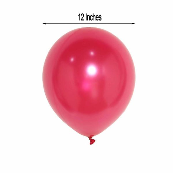 Balloons |   25 Pack 12″ Shiny Pearl Wine Latex Helium, Air or Water Balloons Balloons Balloons