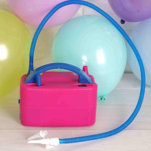 Balloons |   600W Hot Pink Dual Nozzle Electric Balloon Pump, Balloon Inflator, Blow Up Machine Balloons Balloons