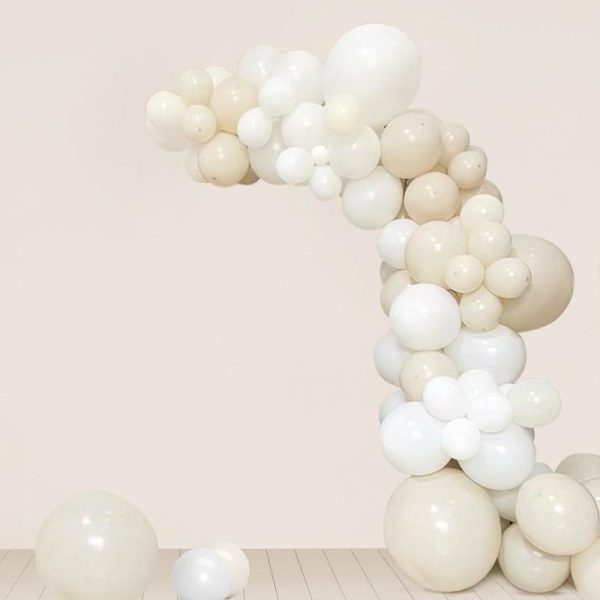 Balloons |   95 Pack Assorted White Beige Latex Balloon Arch Kit, DIY Party Balloon Garland Decorations Balloons Balloons