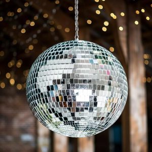 Ceiling Décor |   2 Pack 12″ Large Silver Foam Disco Mirror Ball With Hanging Swivel Ring, Holiday Party Decor Backdrop Stand Ceiling Drapes Ceiling Décor