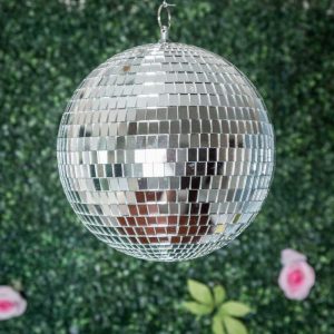 Ceiling Décor |   4 Pack 6″ Silver Foam Disco Mirror Ball With Hanging Strings, Holiday Christmas Ornaments Backdrop Stand Ceiling Drapes Ceiling Décor