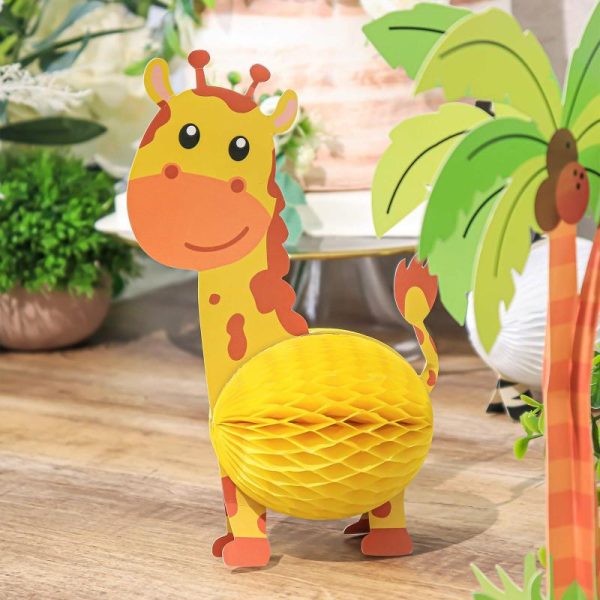 Decoration Kit |   3D Jungle Safari Animal Tissue Honeycomb Table Scatters Decorations Set Decoration Kit Decoration Kit