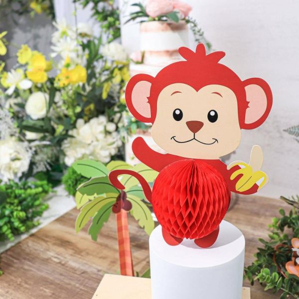 Decoration Kit |   3D Jungle Safari Animal Tissue Honeycomb Table Scatters Decorations Set Decoration Kit Decoration Kit