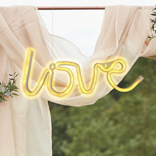 Decorative Lights |   13″ Love Neon Light Sign, LED Reusable Wall Decor Lights USB and Battery Operated Decorative Lights Decorative Lights