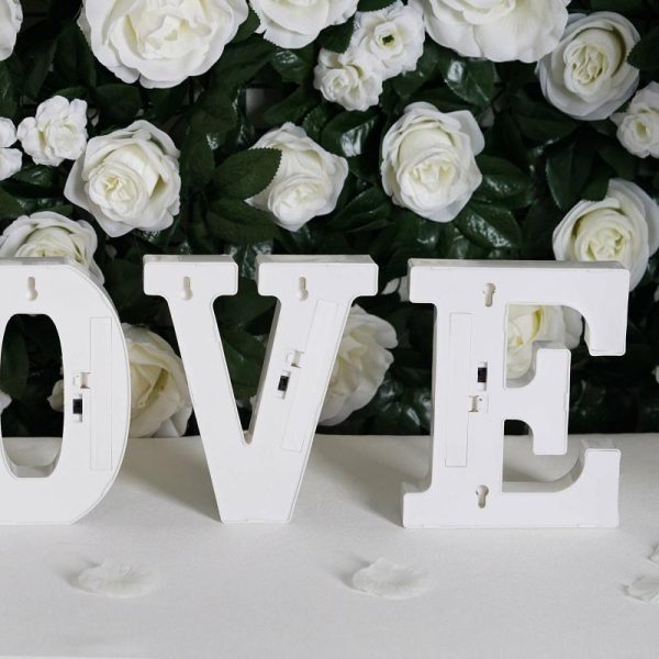 Decorative Lights |   6″ Gold 3D Marquee Letters – Warm White 5 LED Light Up Letters – C Decorative Lights Decorative Lights