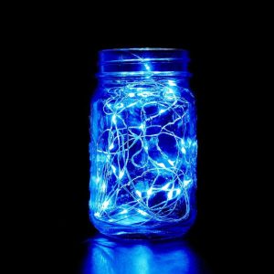 Decorative Lights |   90″ Blue Starry Bright 20 LED String Lights, Battery Operated Micro Fairy Lights Decorative Lights Blue