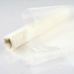 Event Fabrics |   12″x10yd Ivory Sheer Chiffon Fabric Bolt, DIY Voile Drapery Fabric Event Fabrics Event Fabrics