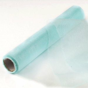 Event Fabrics |   12″x10yd Light Blue Sheer Chiffon Fabric Bolt, DIY Voile Drapery Fabric Event Fabrics Event Fabrics