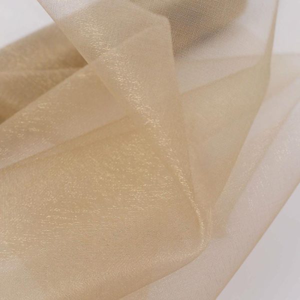 Event Fabrics |   12″x10yd Natural Sheer Chiffon Fabric Bolt, DIY Voile Drapery Roll Event Fabrics Event Fabrics