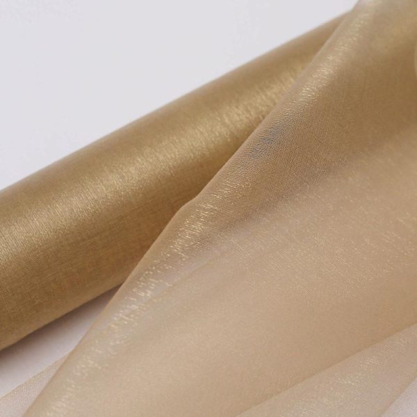 Event Fabrics |   12″x10yd Natural Sheer Chiffon Fabric Bolt, DIY Voile Drapery Roll Event Fabrics Event Fabrics