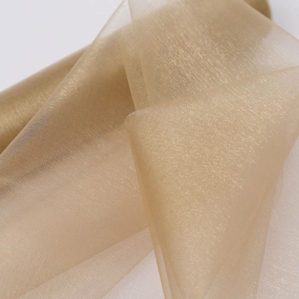 Event Fabrics |   12″x10yd Natural Sheer Chiffon Fabric Bolt, DIY Voile Drapery Roll Event Fabrics Event Fabrics