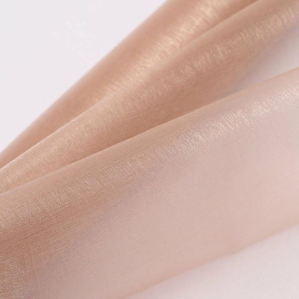 Event Fabrics |   12″x10yd Nude Sheer Chiffon Fabric Bolt, DIY Voile Drapery Fabric Event Fabrics Event Fabrics