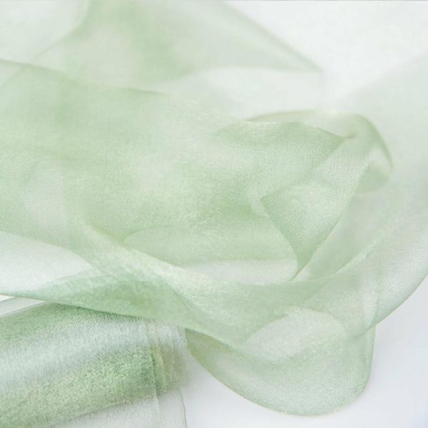 Event Fabrics |   12″x10yd Sage Green Sheer Chiffon Fabric Bolt, DIY Voile Drapery Fabric Event Fabrics Event Fabrics