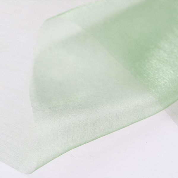 Event Fabrics |   12″x10yd Sage Green Sheer Chiffon Fabric Bolt, DIY Voile Drapery Fabric Event Fabrics Event Fabrics