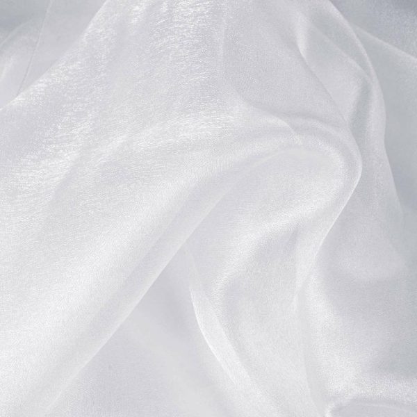 Event Fabrics |   12″x10yd White Sheer Chiffon Fabric Bolt, DIY Voile Drapery Fabric Event Fabrics Event Fabrics